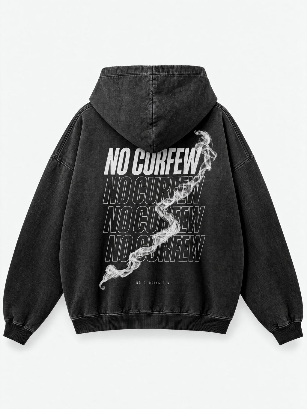 480GSM Unisex Monkey Wash Heavyweight French Terry Hoodie — garment detail