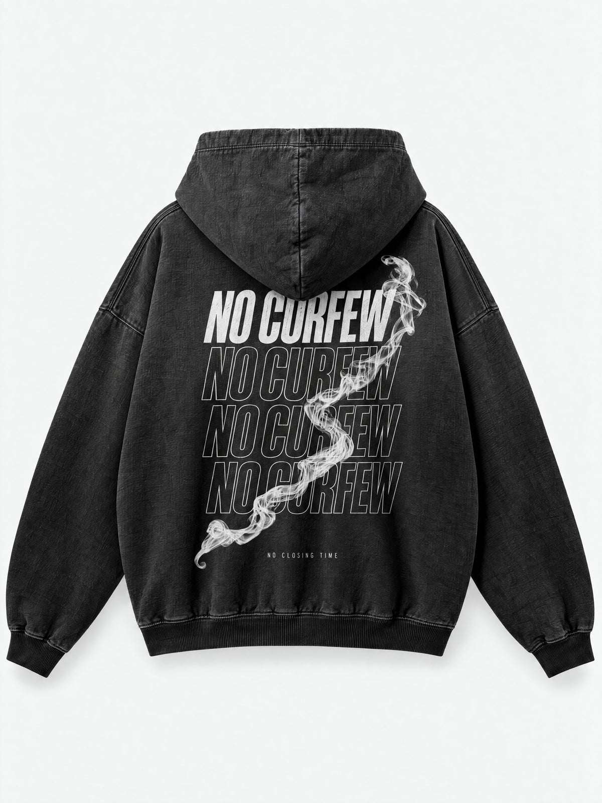 480GSM Unisex Monkey Wash Heavyweight French Terry Hoodie — garment detail