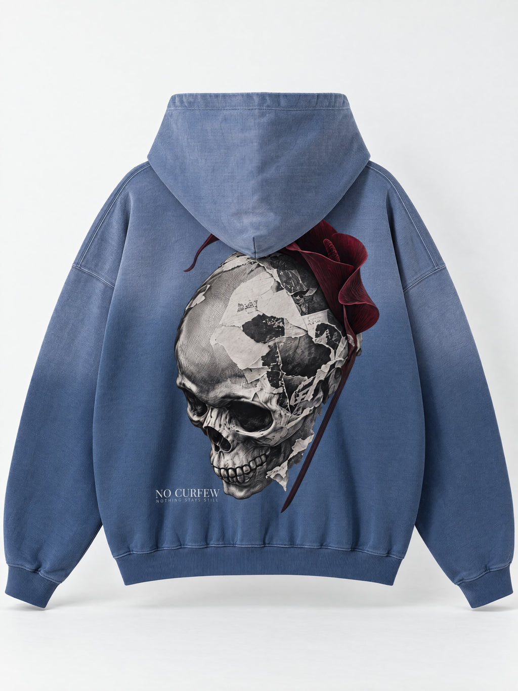 480GSM Unisex Monkey Wash Heavyweight French Terry Hoodie — garment detail