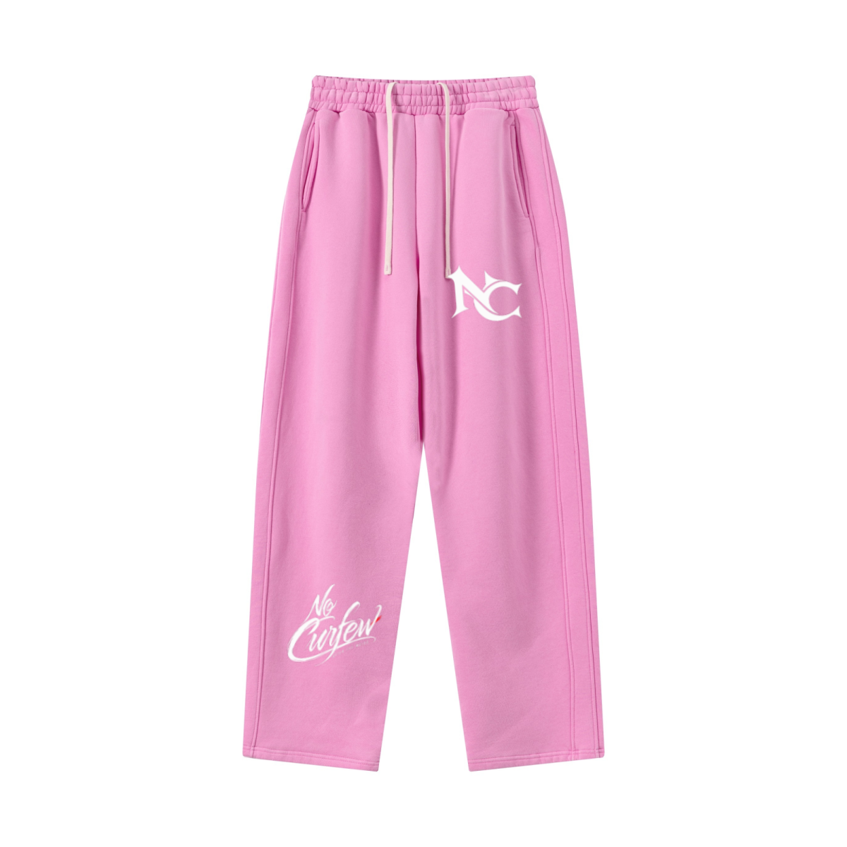 400GSM Men’s Vintage-Wash Scythe-Cut Barrel Pants Vintage Peach Pink