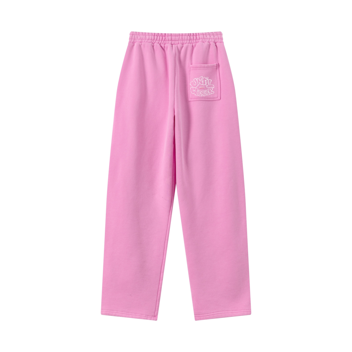 400GSM Men’s Vintage-Wash Scythe-Cut Barrel Pants Vintage Peach Pink